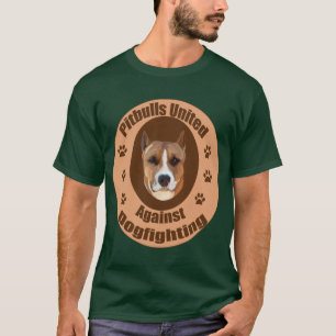 Pitbulls tegen hondengevechten t-shirt