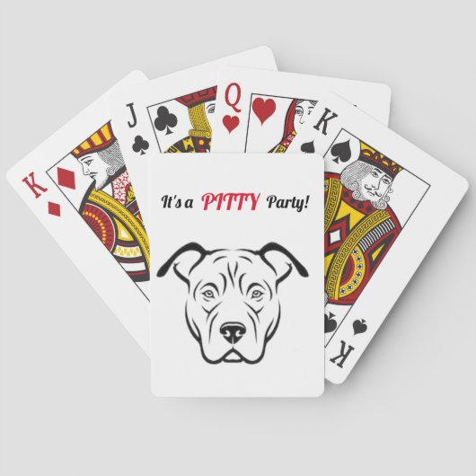 Pitbullspeelkaarten Pokerkaarten (Achterkant)