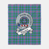 Pitcairn Clan Badge Tartan Fleece Deken (Voorkant)
