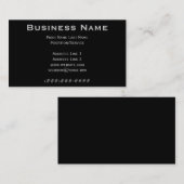 Pitch Black Visitekaartje (Voorkant / Achterkant)