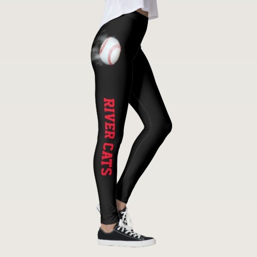 Pitch de bal Uitmuntende Baseball Gepersonaliseerd Leggings (Rechts)