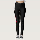 Pitch de bal Uitmuntende Baseball Gepersonaliseerd Leggings (Voorkant)