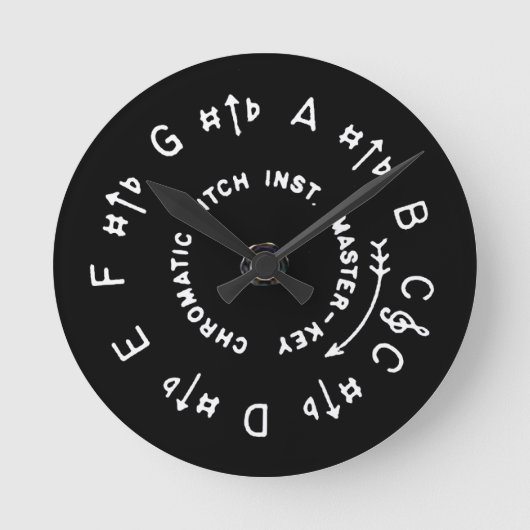 Pitch Pipe Ronde Klok (Voorkant)
