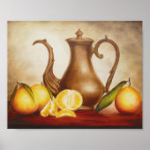 Pitcher avec Oranges - Impression d'art (Devant)