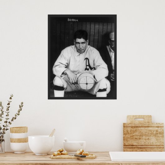 Pitcher Bender Athletics 1910 Poster (Keuken)