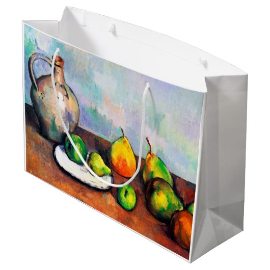 Pitcher en Fruit, Paul Cezanne Groot Cadeauzakje (Achterkant Gekanteld)