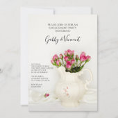  Pitcher en Roses Engagement Party Kaart (Voorkant)