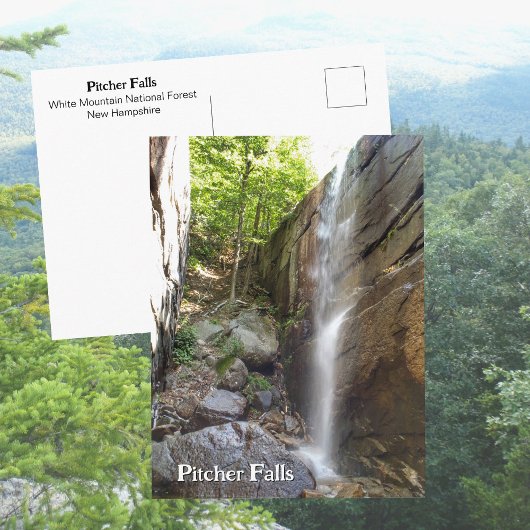 Pitcher Falls White Mountains New Hampshire Foto Briefkaart