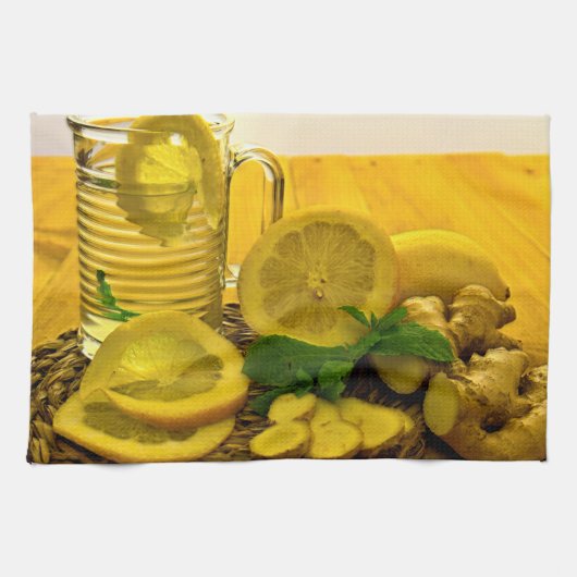 Pitcher of Lemon Tea Theedoek (Horizontaal)