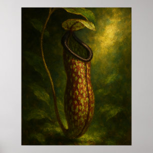 Pitcher Plant: Toxic Elegance Impressionistische K Poster
