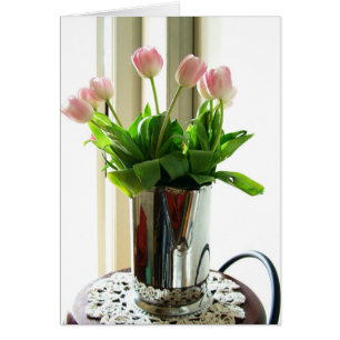 Pitcher van Roze Tulpen