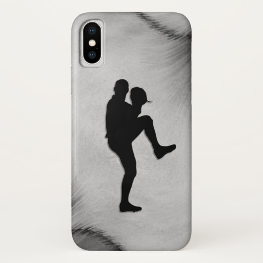 Pitcher Winduel van honkbalspeler Case-Mate iPhone Case (Achterkant)