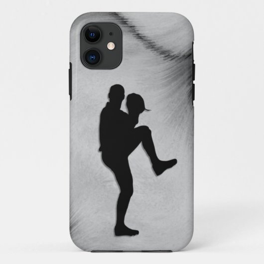 Pitcher Winduel van honkbalspeler Case-Mate iPhone Case (Achterkant)