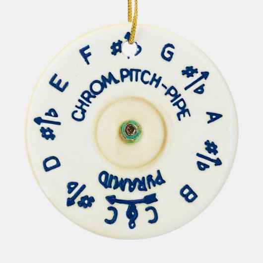 Pitchpipe Keramisch Ornament (Voorkant)