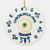 Pitchpipe Keramisch Ornament (Achterkant)