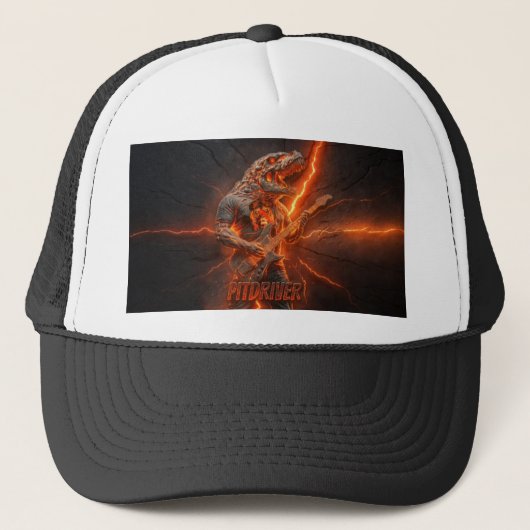PitDriver Lava Lightning PitZilla Dop Trucker Pet (Voorkant)