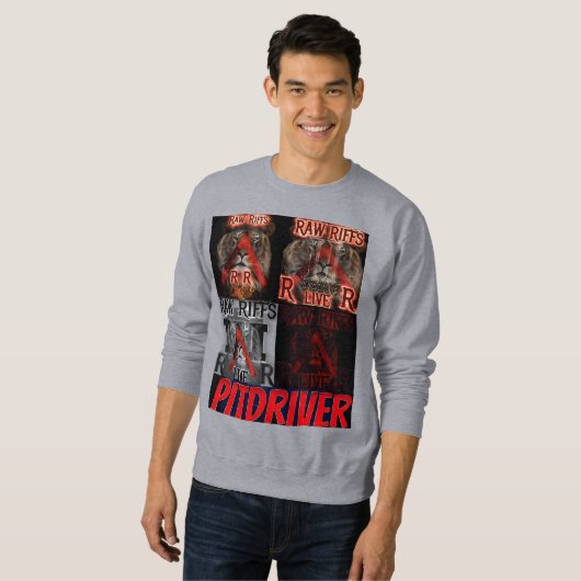 PitDriver Riffs crus Albums Live Sweat Shirt (Devant entier)