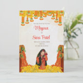 Pithi invite autant que Mayoun invitations Haldi i (Debout devant)