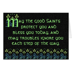 Pithy Irish Blessing Card -  van binnenuit
