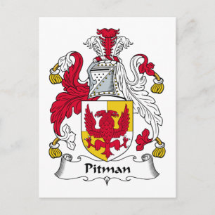 Pitman Family Crest Briefkaart