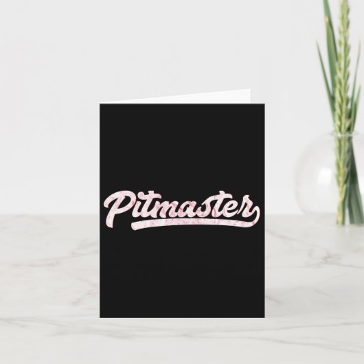 Pitmaster 100% BBQ Pitmaster Shirten Kaart (Voorkant)