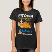 Pitocin Pumpkin Spice & Babies OB RN Delivery Labo T-shirt (Voorkant)