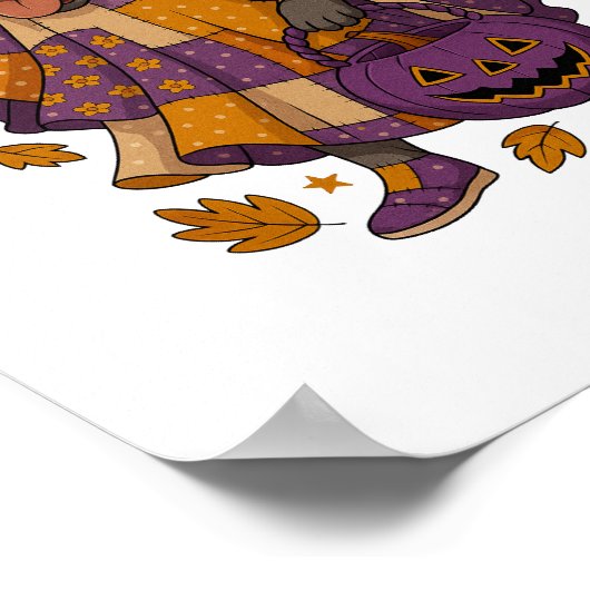 Pitpull Dog Ghost Halloween Poster (Hoek)