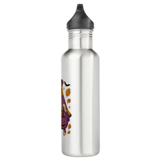 Pitpull Dog Ghost Halloween Waterfles (Rechts)