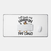 Pitpull Dog Halloween Ghost Spooky Bureaumat (Keyboard & Muis)