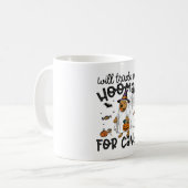 Pitpull Dog Halloween Ghost Spooky Koffiemok (Voorkant links)