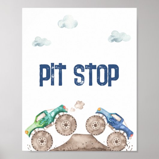 pitstop monstertruck poster (Voorkant)