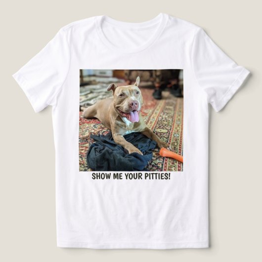 Pitt Bull Moeder Grappig Tri-Blend Shirt (Design voorkant)