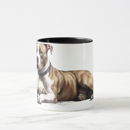 Pitt Bull-Mok - Deze man houdt van Pit Bulls Mok (Midden)