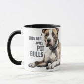 Pitt Bull-Mok - Dit meisje houdt van Pit Bulls Mok (Links)