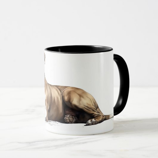 Pitt Bull-Mok - Dit meisje houdt van Pit Bulls Mok (Voorkant rechts)