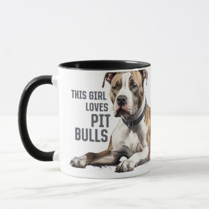 Pitt Bull Mug - Cette Fille Aime Les Taureaux
