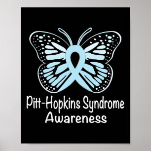 Pitt-hopkins Syndroom Bewustzijn Warrior Lichtblau Poster