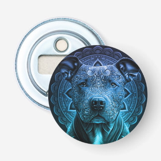 Pittbull-Hondenras Button Flesopener