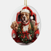 Pittbull Terrier. Pitt Bull dog PitBull Ornament (Rechts)