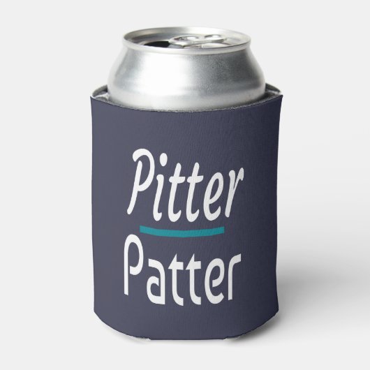 Pitter Patter, grappige Humor Novelty Gift Blikjeskoeler (Blikje Voorkant)