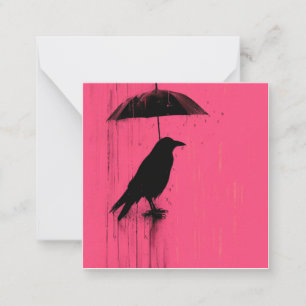 Pitter-Patter & Pen Pals: Deel Crow Verhalen Notitiekaartje