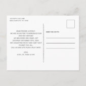 Pitter Patter van Puppy Feet New Pet Dog Puppy Aankondigingskaart (Achterkant)