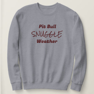 Pittie als een Flower Snuggle Sweatshirt