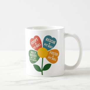 Pittie Comme Mug Fleur
