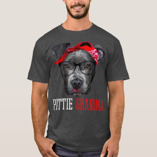 Pittie Grandma Granny Pitbull Hondenliefhebbers Gi T-shirt