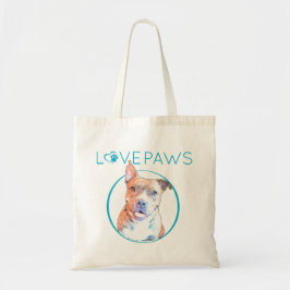 Pittie Love Canvas tas