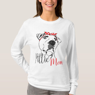 Pittie mam American Pitbull Hondenliefhebber Gift T-shirt
