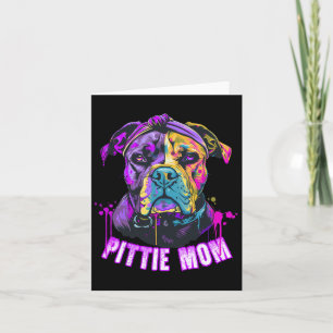 Pittie Mam Pitbull Hondenliefhebbers Moederdag Kaart