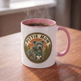 Pittie Moeder Koffiemok Pitbull Reddingsmoeder C Mok