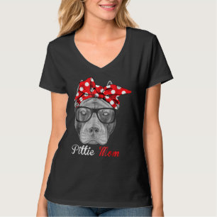 Pittie Moeder Voor Pitbull Hondenliefhebbers T-shirt